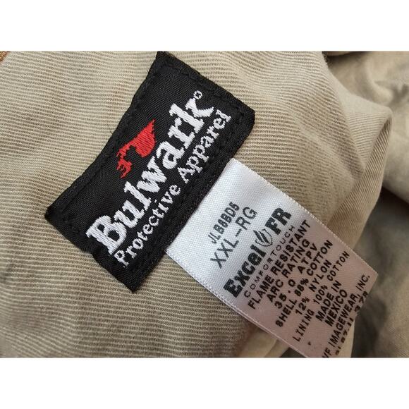 Bulwark FR Jacket Mens 2XL Nomex Lined Heavyweight Insulated Flame Resistant - Picture 11 of 16
